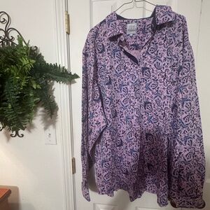 Steve Harvey Paisley Button-Up Shirt